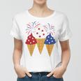 Memorial Day 4Th Of July Holiday Patriotic Ice Cream Women T-shirt