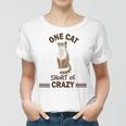 One Cat Short Of Crazy Women T-shirt