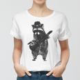 Raccoon Wielding Ukulele Women T-shirt