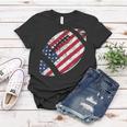 American Football 4Th July American Flag Patriotic Gift Women T-shirt Funny Gifts