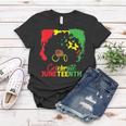 Black Women Messy Bun Juneteenth Celebrate Indepedence Day Women T-shirt Unique Gifts