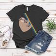 Cute Sloth Design - New Sloth Climbing A Rainbow Women T-shirt Unique Gifts