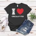Distressed Grunge Worn Out Style I Love Creampies Women T-shirt Unique Gifts