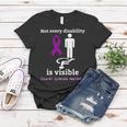 Every Disability Is Visible Aicardi Syndrome Awareness Purple Ribbon Aicardi Syndrome Support Aicardi Syndrome Awareness Women T-shirt Funny Gifts