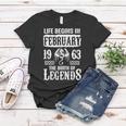 February 1963 Birthday Life Begins In February 1963 Women T-shirt Funny Gifts