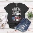 Girl Who Loves Her Mama Jesus And America 4Th Of July Women T-shirt Funny Gifts