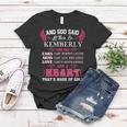 Kemberly Name Gift And God Said Let There Be Kemberly Women T-shirt Funny Gifts