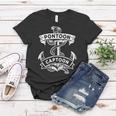 Pontoon Boat Anchor Captain Captoon Women T-shirt Unique Gifts