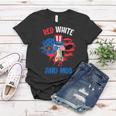 Red White And Moo Patriotic Cow Farmer 4Th Of July Women T-shirt Unique Gifts