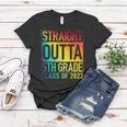 Straight Outta 5Th Grade Class Of 2022 Graduation Rainbow Women T-shirt Unique Gifts
