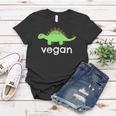Vegan Dinosaur Green Save Wildlife Women T-shirt Unique Gifts
