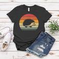 Vintage Retro Sunset Hedgehog Lovers Gift Women T-shirt Unique Gifts