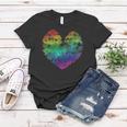 Womens Rainbow Cloudy Heart Lgbt Gay & Lesbian Pride Gift Women T-shirt Unique Gifts