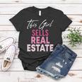 Womens This Girl Sells Real Estate Realtor Real Estate Agent Broker Women T-shirt Personalized Gifts