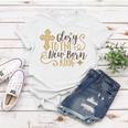 Baby Shower Text Design Glory To The New Born Women T-shirt Funny Gifts