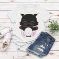 Cat Cut Cat Cat Lovers Black Cat Funny Cat Birthday Cat Gift Cat Danger Kitty Women T-shirt Funny Gifts