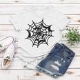 Halloween Spider Web Pattern Women T-shirt Funny Gifts