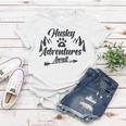 Husky Adventure Await Siberian Husky Adventures Hiking With Huskies Gift For Husky Lover V2 Women T-shirt Funny Gifts