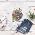 Live Fast Eat Trash 789 Shirt Women T-shirt Funny Gifts