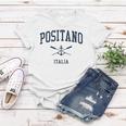 Positano Vintage Navy Crossed Oars & Boat Anchor Women T-shirt Unique Gifts