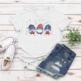 Three Gnomes Celebrating Independence Usa Day 4Th Of July Women T-shirt Unique Gifts