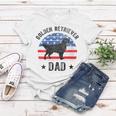 Womens American Flag Golden Retriever Dad 4Th Of July Women T-shirt Funny Gifts