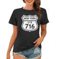 716 New York Area Code Ny Highway Home State Gift Women T-shirt