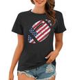 American Football 4Th July American Flag Patriotic Gift Women T-shirt