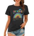 Auntie Of The Birthday Girl Rainbow Theme Matching Family Women T-shirt