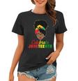 Celebrate Juneteenth Messy Bun Black Women Melanin Pride Women T-shirt