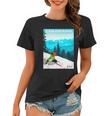 Colorado Vail Mountains Retro Travel Graphic Design Women T-shirt