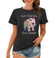 Cute Elephant Floral Themed Novelty Gift For Animal Lovers Women T-shirt