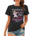 Friends Dont Let Friends Fight Breast Cancer Alone Pink Ribbon Unicorn Breast Cancer Support Breast Cancer Awareness Women T-shirt