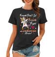 Friends Dont Let Friends Fight Leukemia Alone Unicorn Orange Ribbon Leukemia Leukemia Awareness Women T-shirt