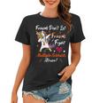 Friends Dont Let Friends Fight Multiple Sclerosis Alone Unicorn Orange Ribbon Multiple Sclerosis Multiple Sclerosis Awareness Women T-shirt