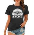 Funny Bicycle I Ride Fun Hobby Race Quote A Bicycle Ride Is A Flight From Sadness Women T-shirt