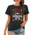 Motorcycle Gnome Buffalo Plaid Red 460 Shirt Women T-shirt