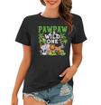 Pawpaw Of The Wild One Zoo Birthday Safari Jungle Animal Women T-shirt