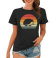 Vintage Retro Sunset Hedgehog Lovers Gift Women T-shirt