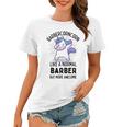 Barbercorn Funny Unicorn Dabbing Gift Like A Normal Barber But More Awesome Women T-shirt