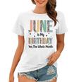June Is My Birthday Yes The Whole Month Leopard June Bday Women T-shirt