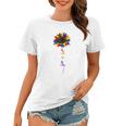 Rainbow Sunflower Love Is Love Lgbt Gay Lesbian Pride Women T-shirt