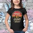 Awesome Since June 2010 Vintage 12Th Birthday V2 Youth T-shirt