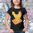 Chicken Chicken Chicken & Waffles Funny Breakfast V3 Youth T-shirt