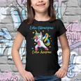 Down Syndrome Girls Extra Chromosome Dabbing Unicorn Youth T-shirt