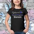 Fighter Vocal Cord Dysfunction Warrior Heartbeat Blue Ribbon Vcd Vocal Cord Dysfunction Awareness Youth T-shirt