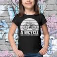 Funny Bicycle I Ride Fun Hobby Race Quote A Bicycle Ride Is A Flight From Sadness Youth T-shirt