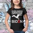 Funny Even Birds Oppose Biden Youth T-shirt