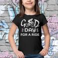 Funny Good Day For A Ride Funny Bicycle I Ride Fun Hobby Race Quote Youth T-shirt