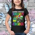 Gaming Through 100 Days Of 4Th Grade Video Game Boys Youth T-shirt